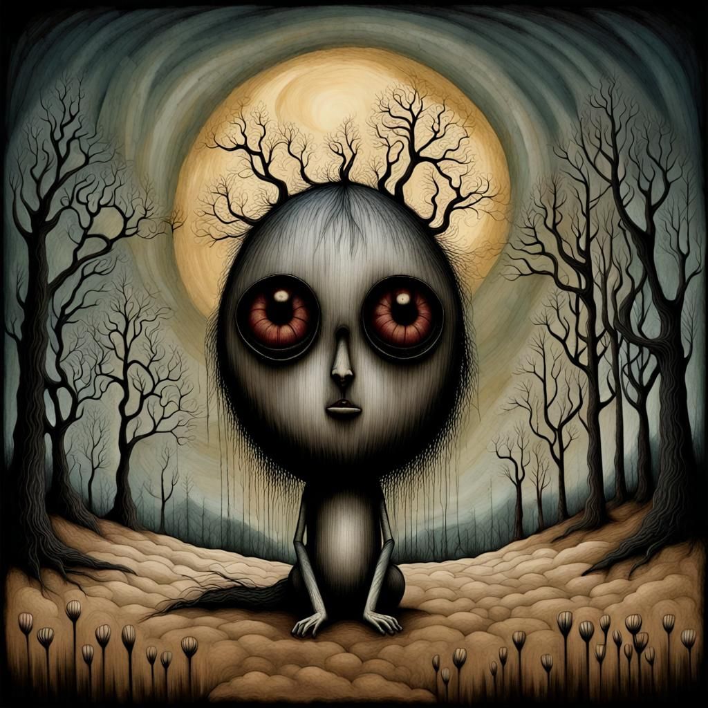 Surreal Image of Despair and Anguish