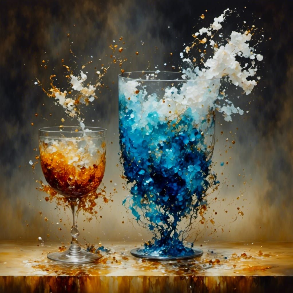 Encaustic Alcohol Ink and Wax Painting