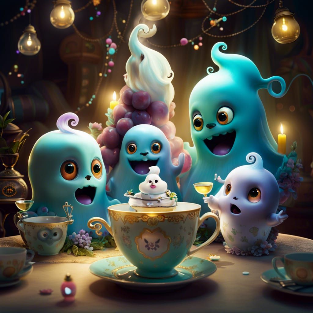 Cute ghost family SURPRISE!!!