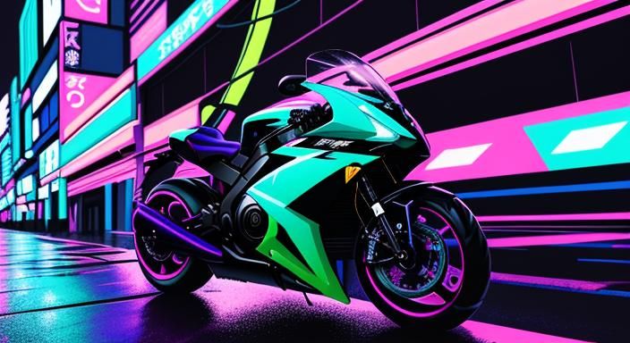 Psychedelic Manga Art in Futuristic Cityscape