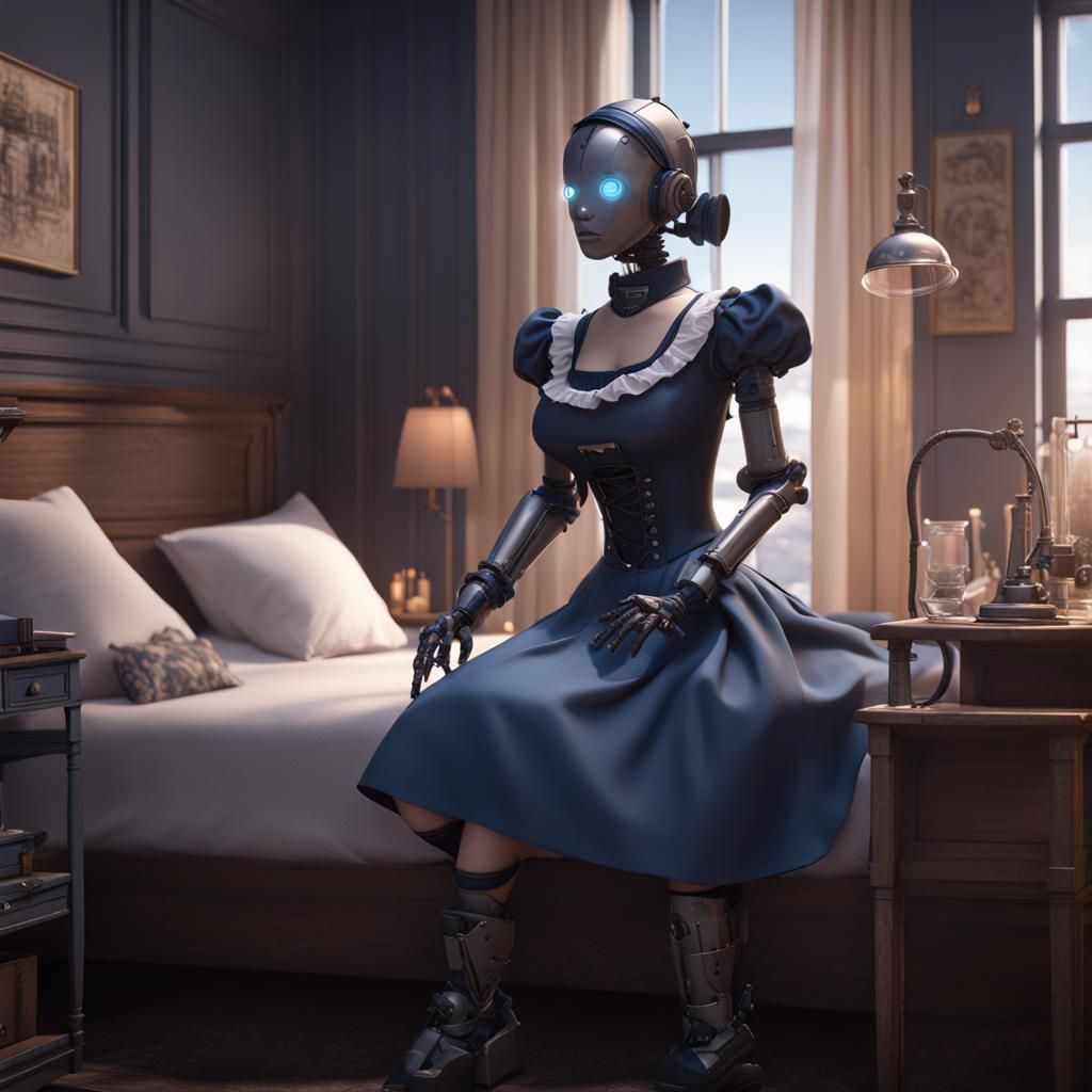 Female servant robot
