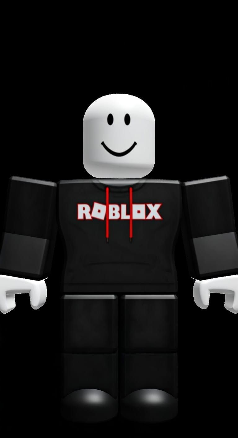 Minimalist Bald Roblox Avatar with Smiley Face