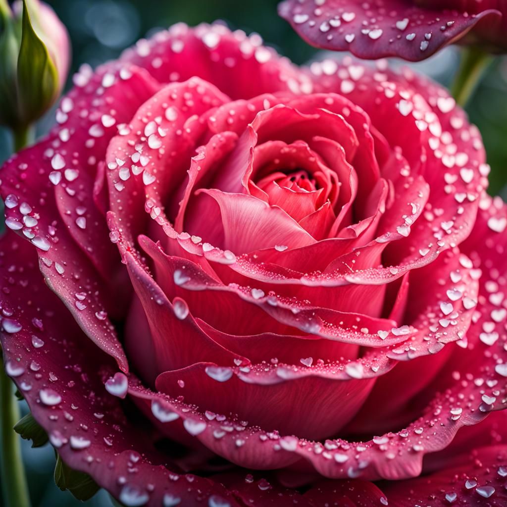 Interstellar Valentine Garden: Hyperrealistic Art Photograph...