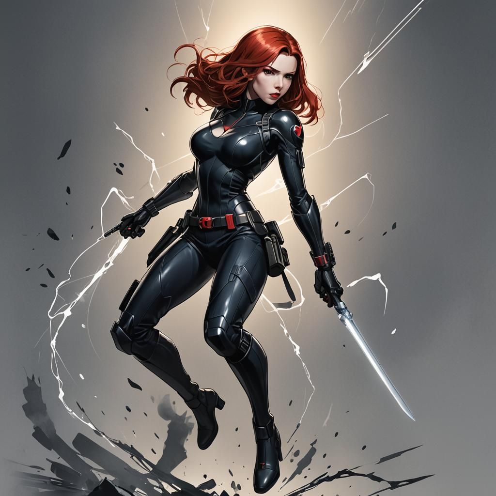 Black Widow Marvel anime version