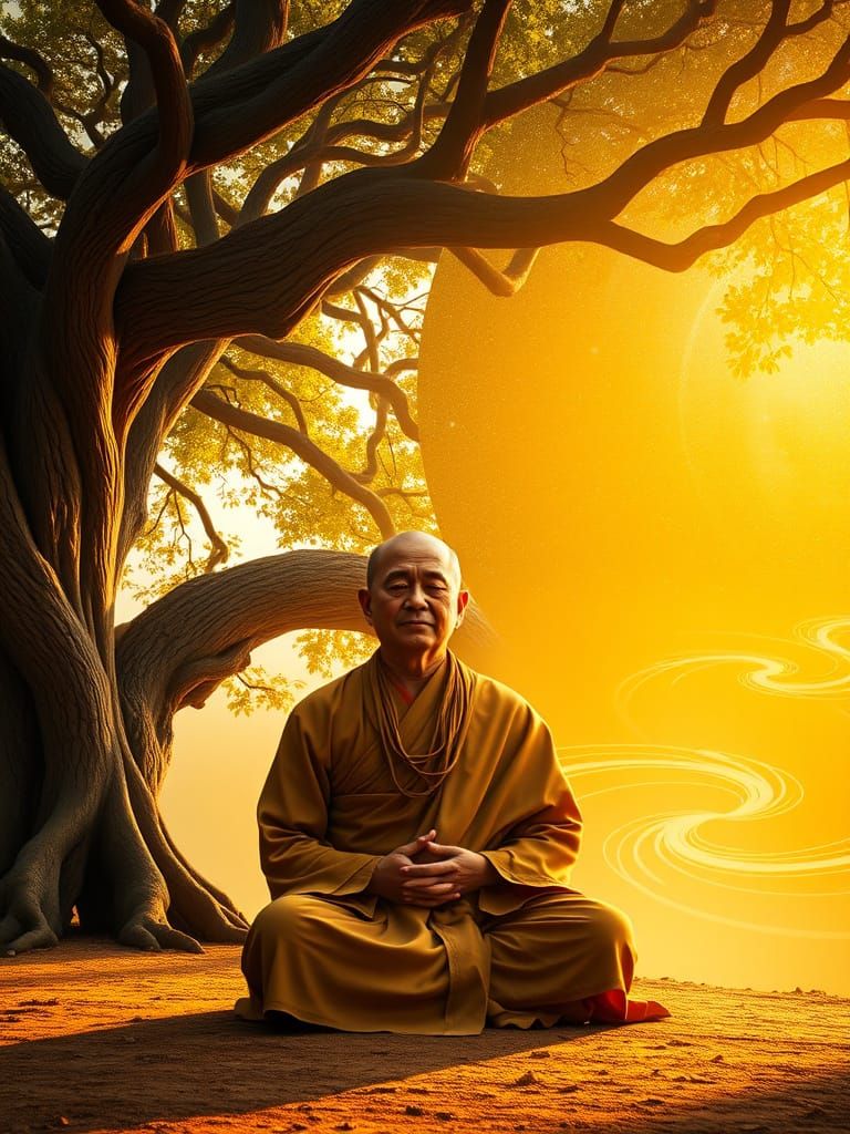 Meditation - Buddhist monk