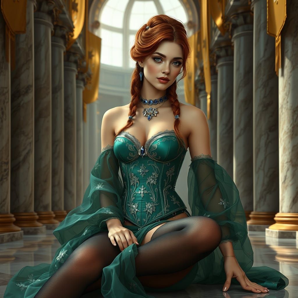 Hyper-Realistic Portrait of a Mystical Breton Sorceress