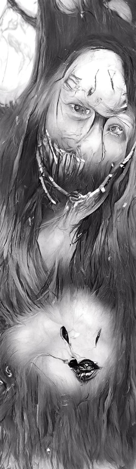 Eldritch Mother: Hyperrealistic Gothic Horror Portrait