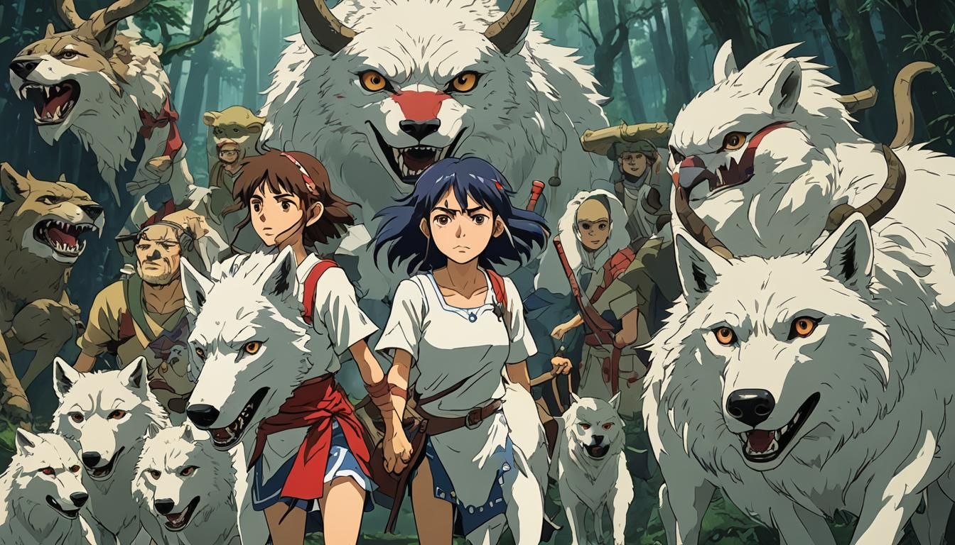 Princess Mononoke Enjoys a Movie: Anime Style
