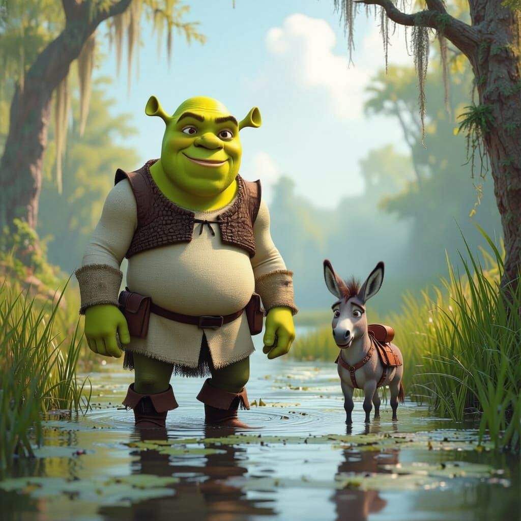 Shrek and Donkey Embark on a Cinematic Adventure