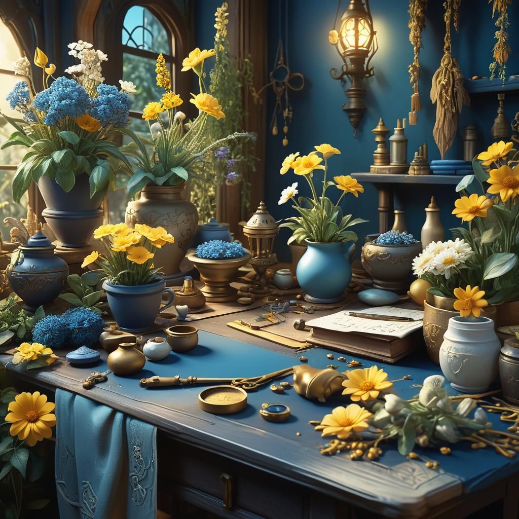 Whimsical Workshop Scene in Unreal Engine 5 Style