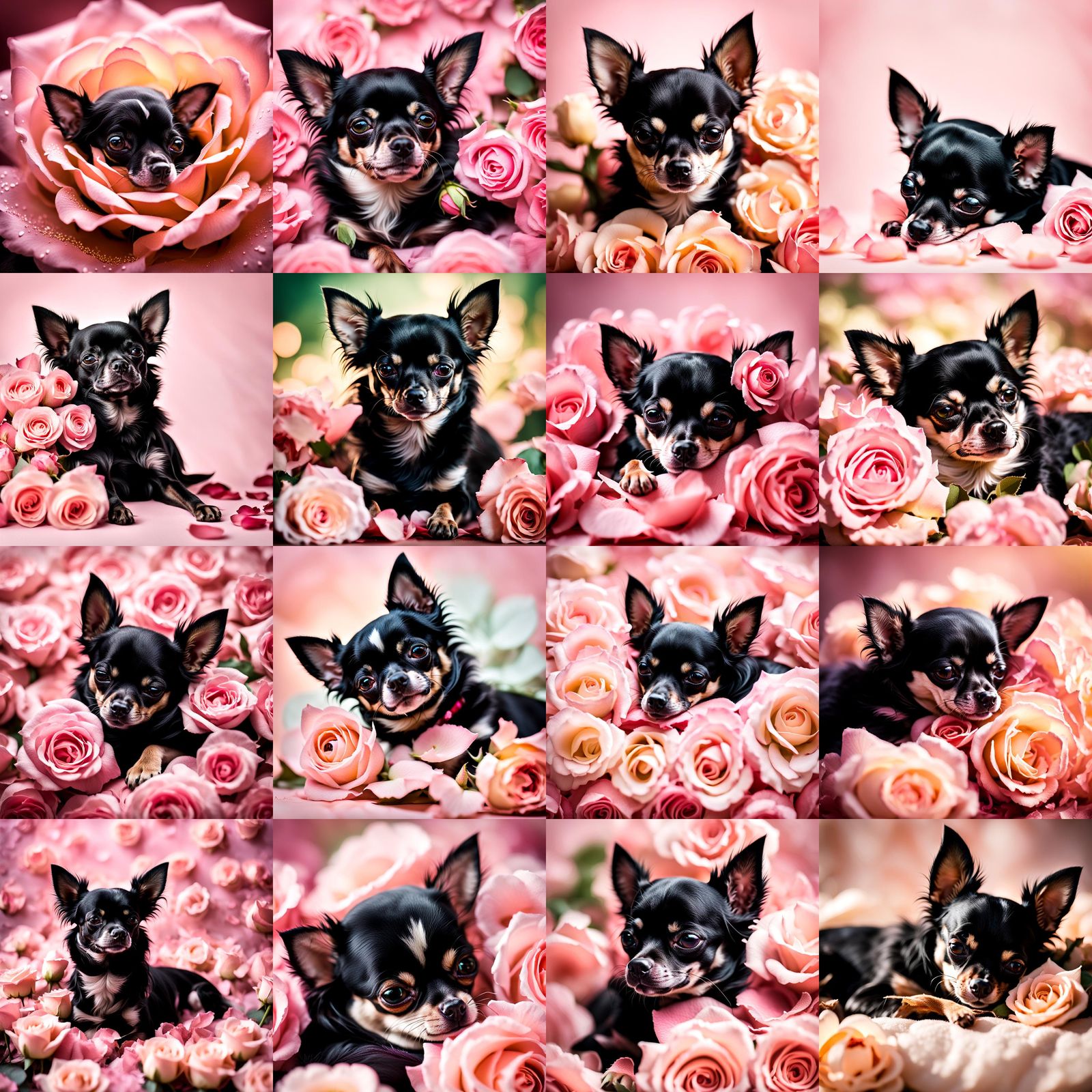 Chihuahua Dreams: Sleeping in a Rose