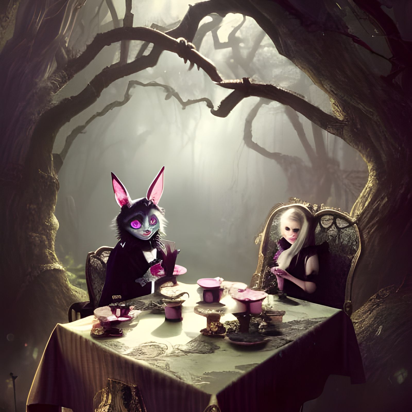 Gothic Alice in Wonderland Tea Party
