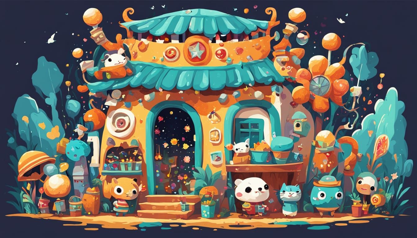 Charming Kawaii Style Illustration of Cute Artwork