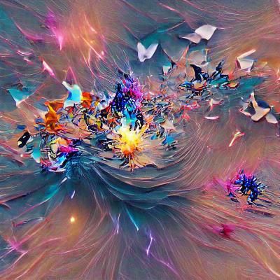 Abstract Composition Generated From Empty Prompt