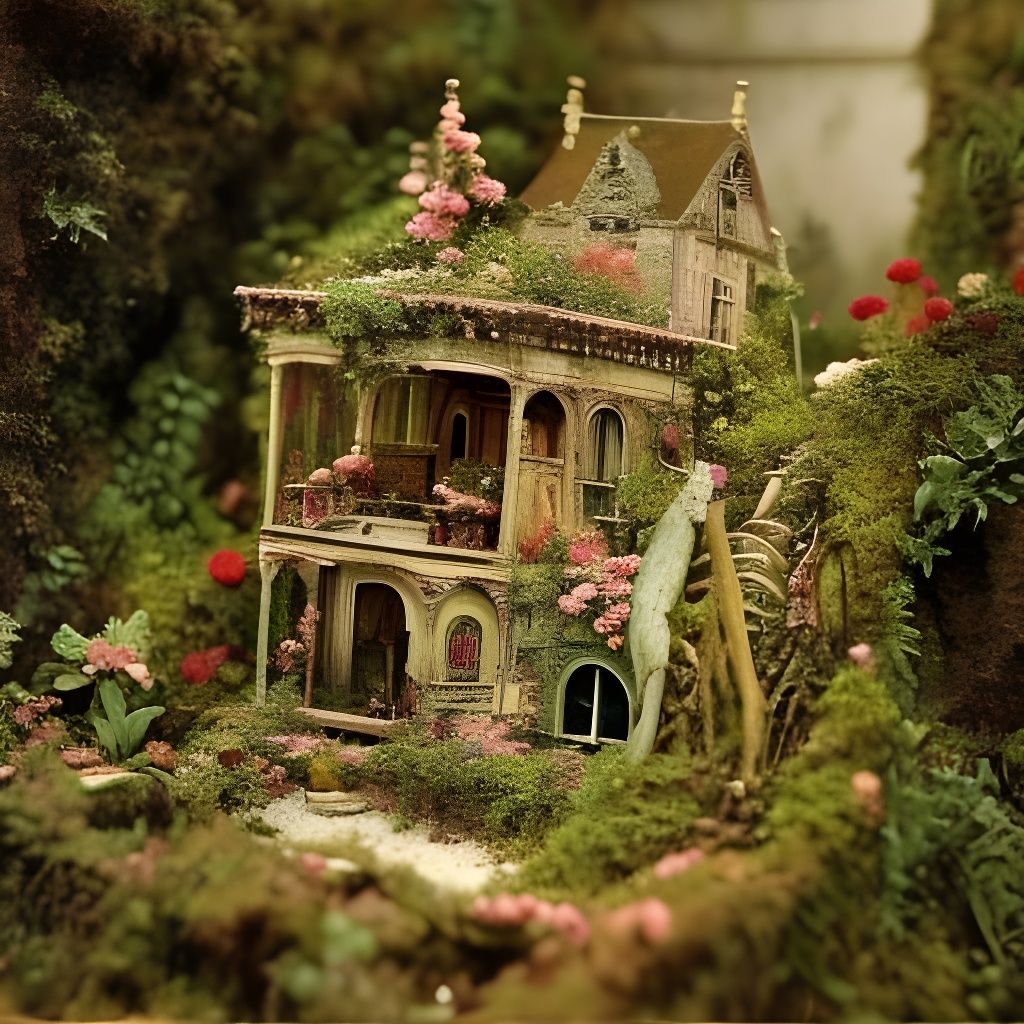 Abandoned Dollhouse Miniature Village by Gustave Doré