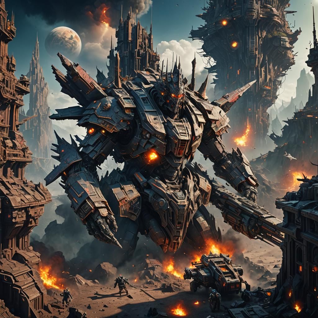 Planet Destroyer: Detailed Matte Painting