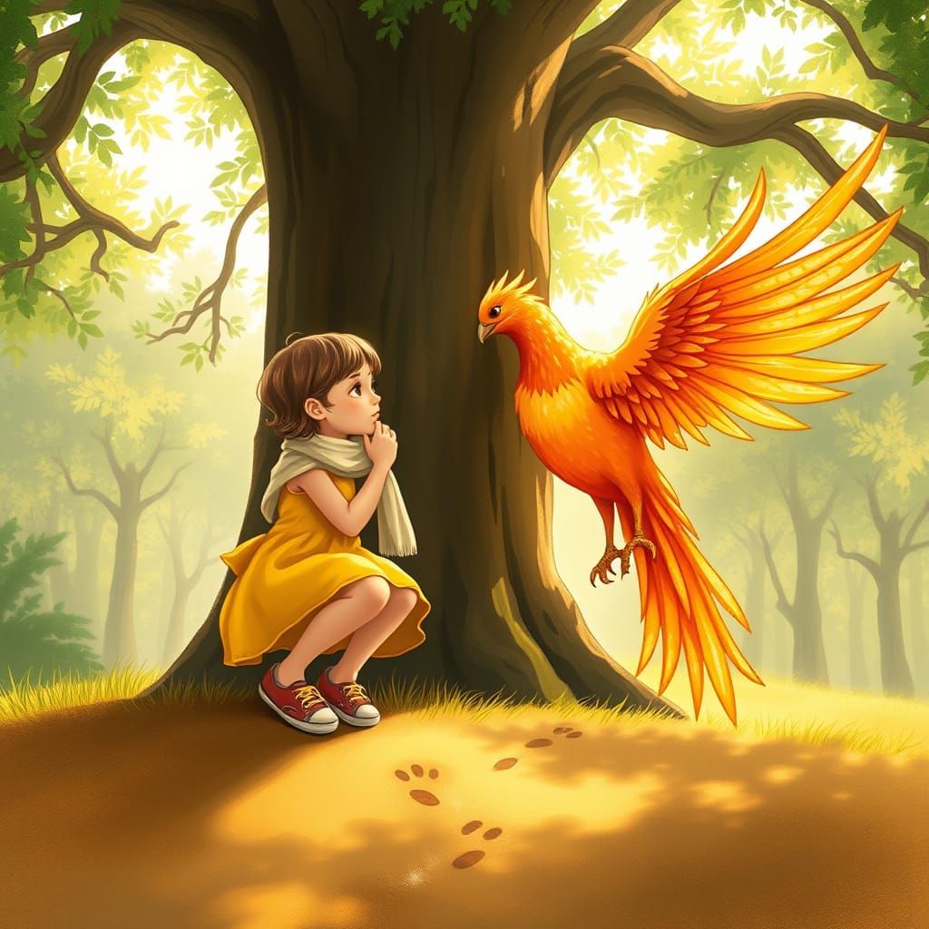 Phoenix in the Woods, a Gentle Encounter