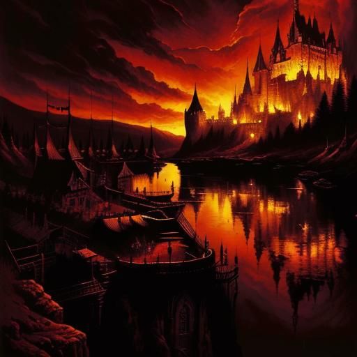 Dracula's Castle: Occult Horror Landscape as Illustration