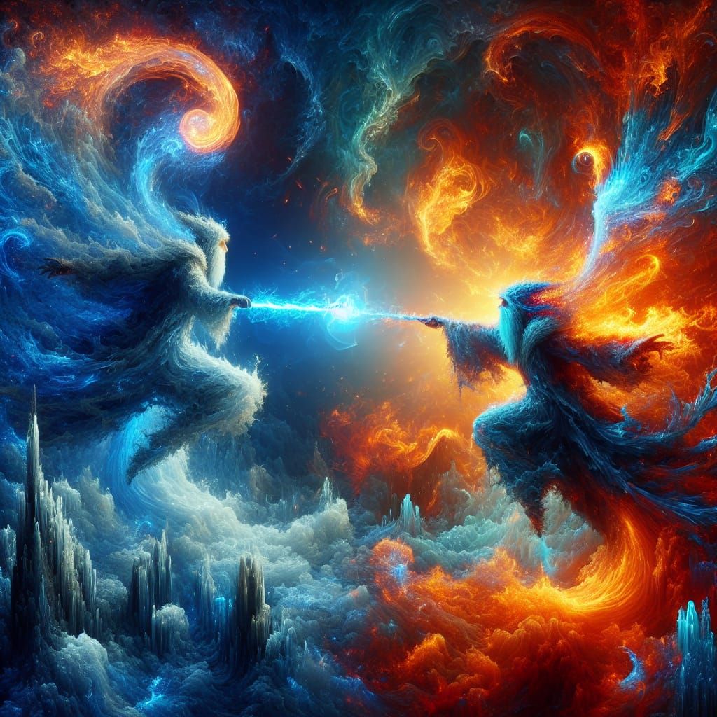 Fire Mage vs Ice Mage: Epic Elemental Battle