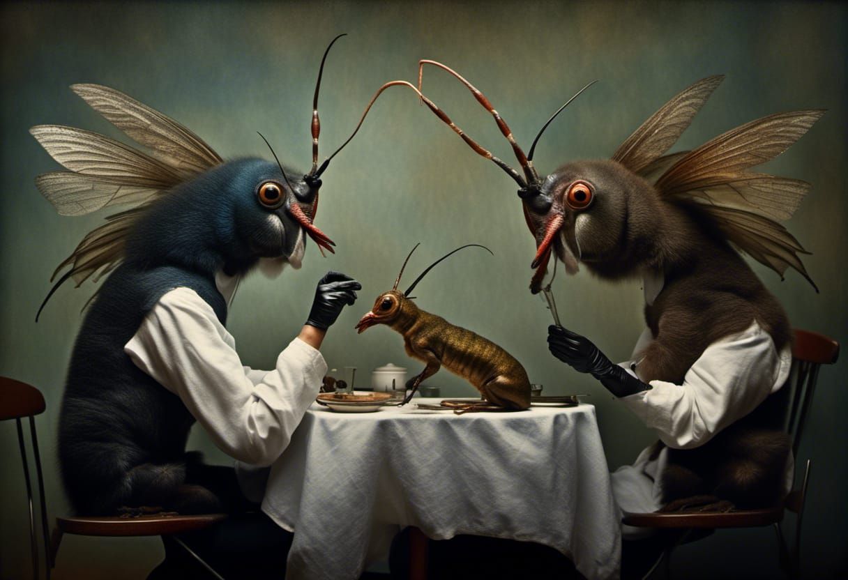 Surreal Alien Creatures and Pets: Hyperrealistic 3D Render