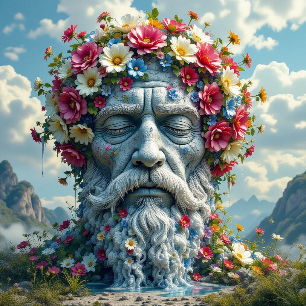 Massive Gaia Titan of Flowers and Ice