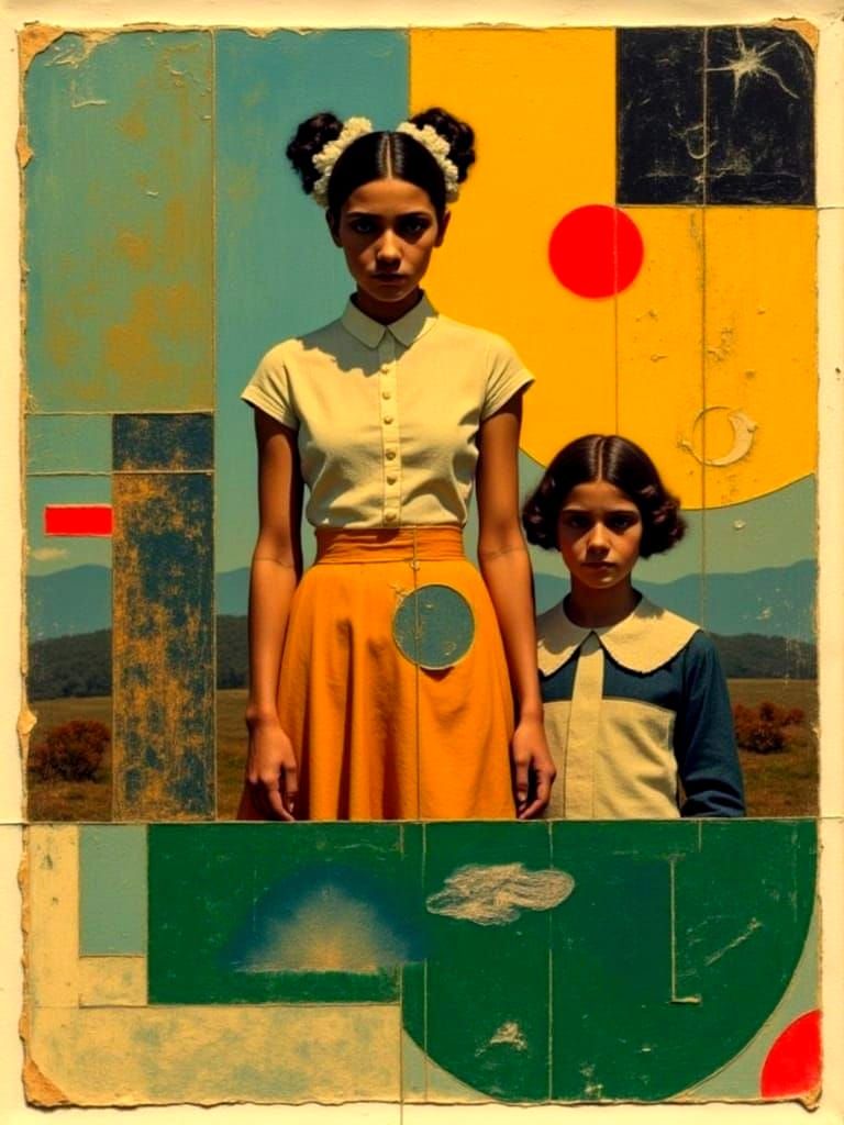 Abstract Artworks by Delaunay in Autochrome Style