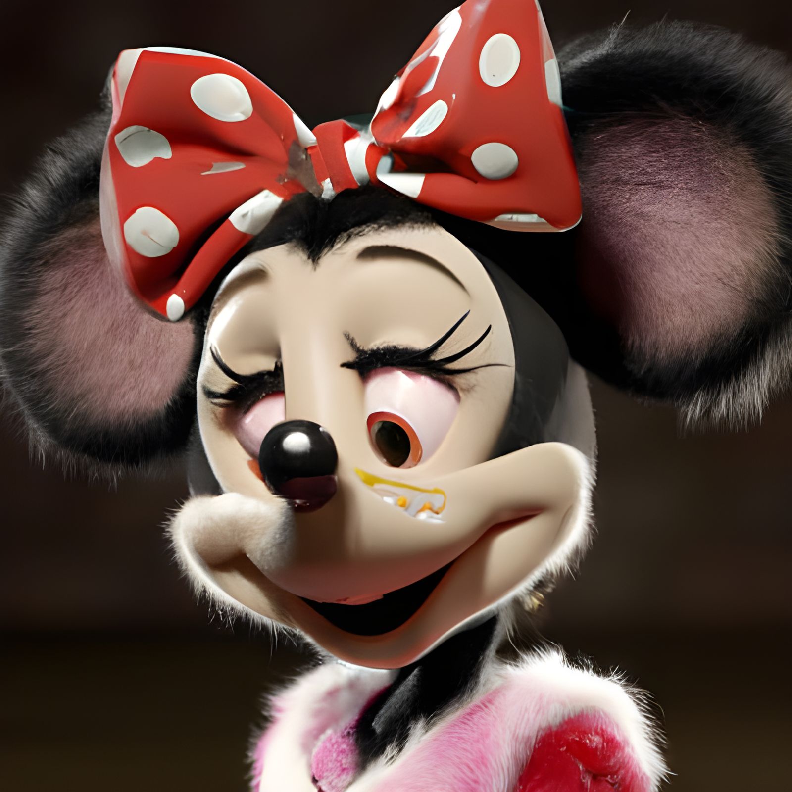 Minnie Mouse as Muppet: Hyperrealistic Stop Motion