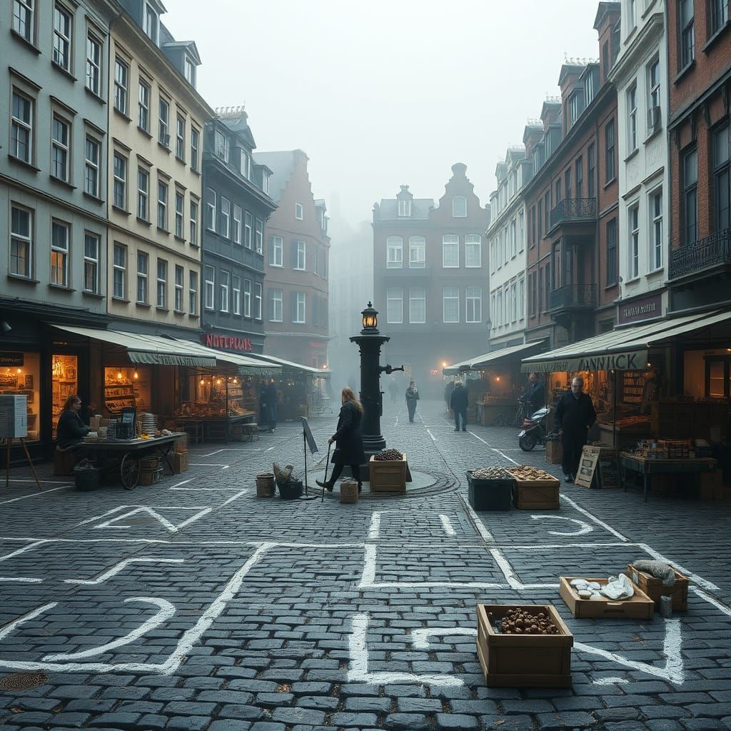 Fantasy City Market on Cobblestone Square