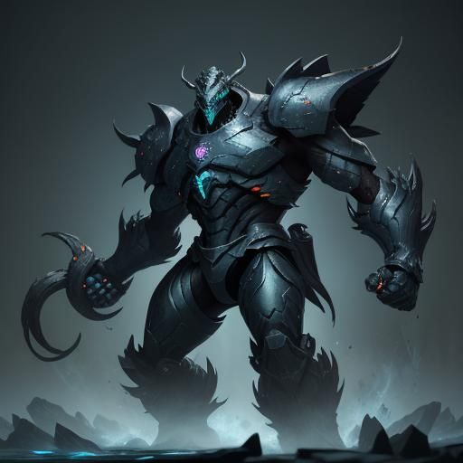 Enormous Alien Warrior Rends Armor on Battlefield