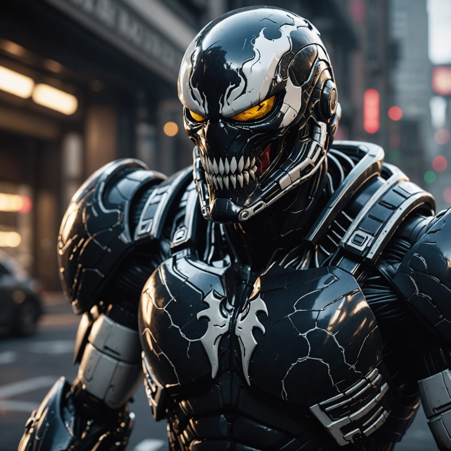 Venom Stormtrooper in 3D Cinematic Style