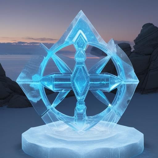 Dramatic Ice Sculpture of the Stargate