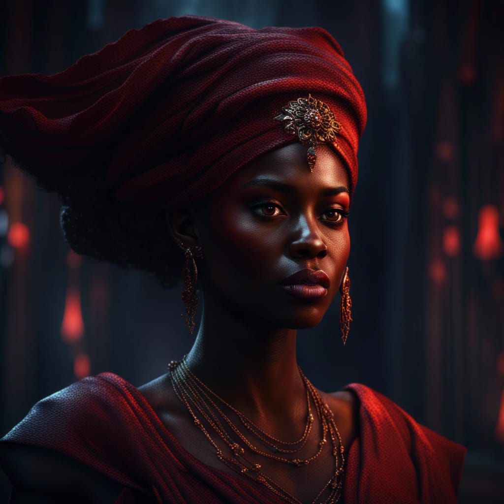 Shadowy Lady Turns Invisible: Detailed Matte Painting