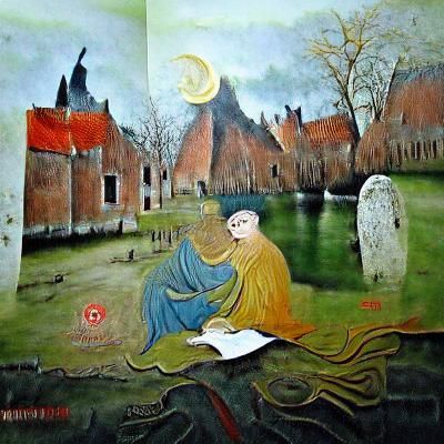 Mystical Visions of Hadewijch Beguine Beguinage Painting