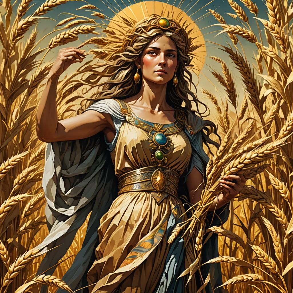 Demeter, Goddess of Agriculture, Nurturing the Earth