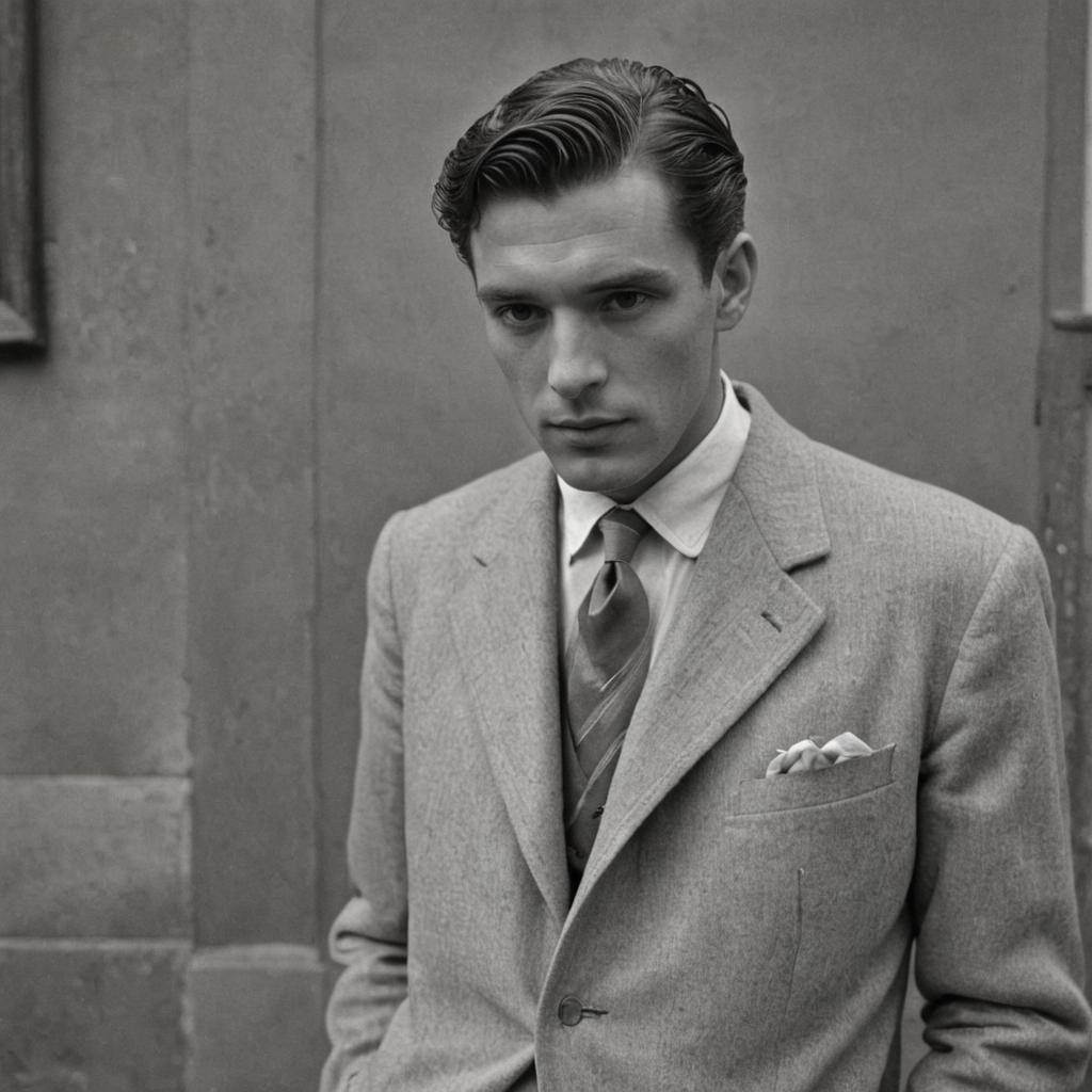 Elegant Man Portrait in Classic Style