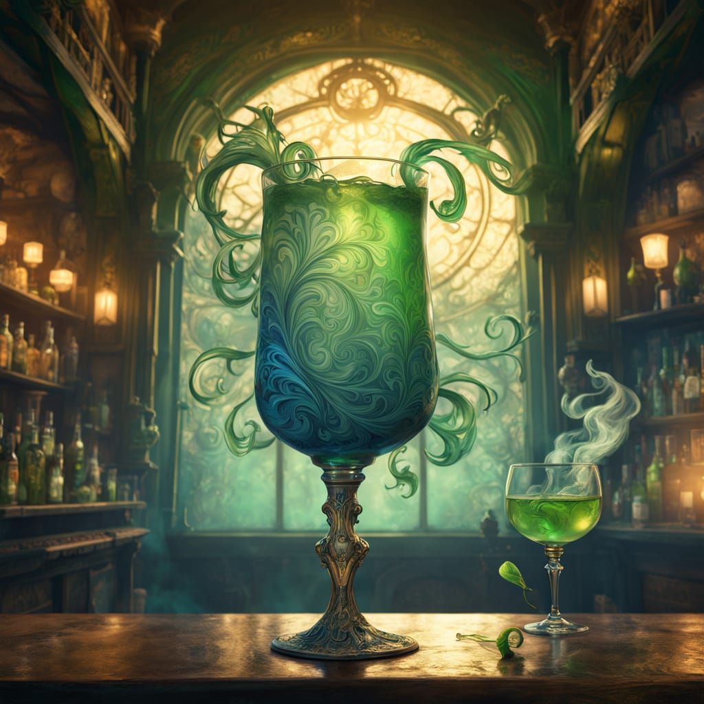 Loki's Absinth Allure in Prague's Old Bar