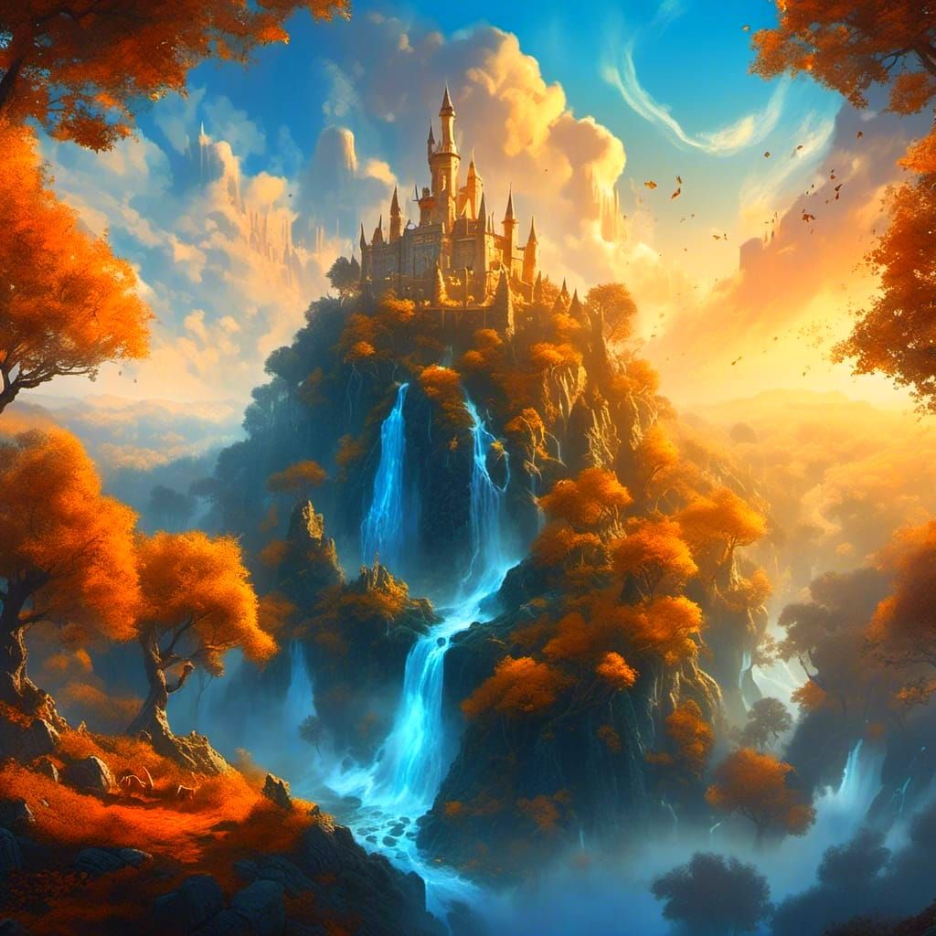 Hyperrealistic Fantasy Landscape in High Definition