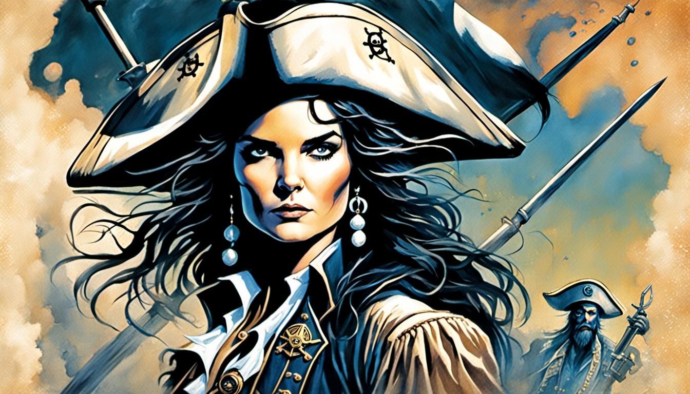 Katie Holmes, a pirate captain