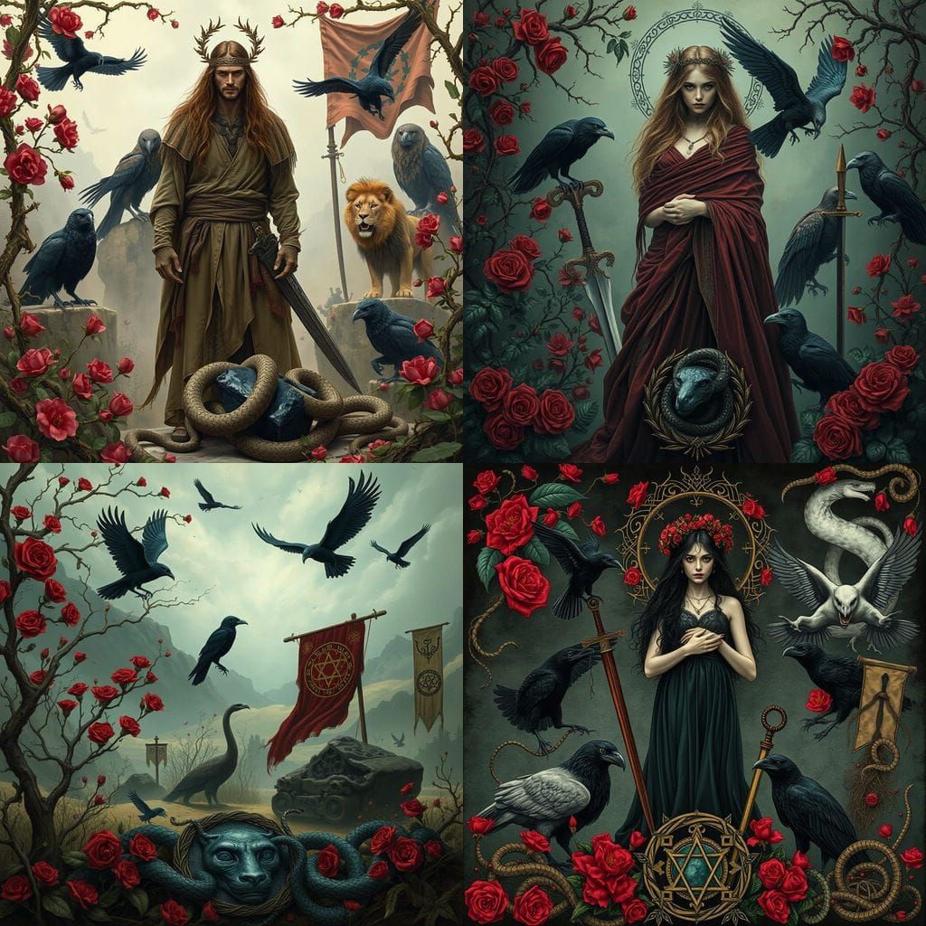 Whispers of a Forgotten Realm in Pre-Raphaelite Celtic Style