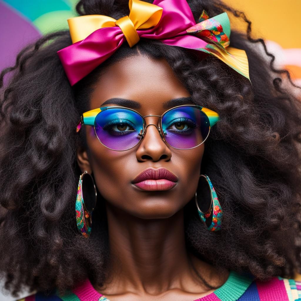 Intimate Portrait of Young Woman with Glasses