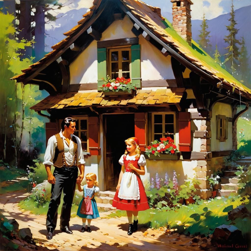 Hansel and Gretel's Sugar-Free House: Garmash & Daeni Style