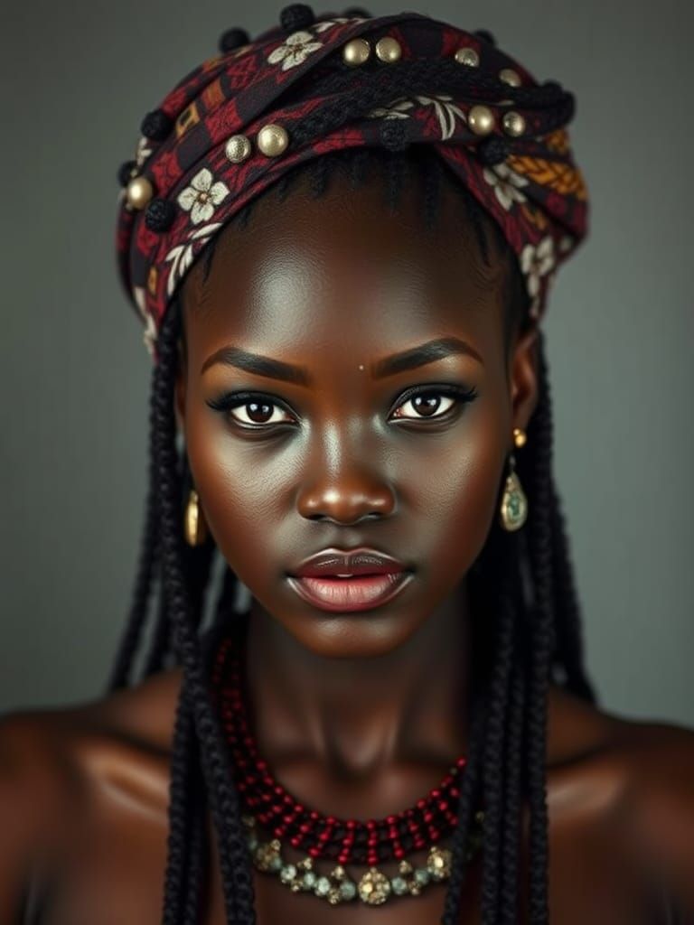 Striking Portrait of a Beautiful Nigerian Woman