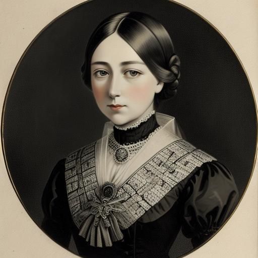 Young Queen Victoria Portrait
