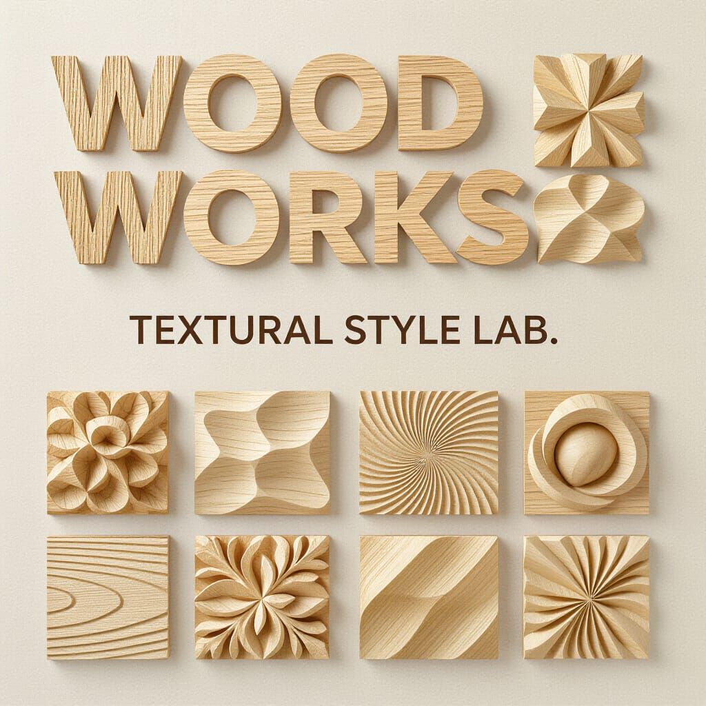 Abstract Wood Textures in Modern Digital Art