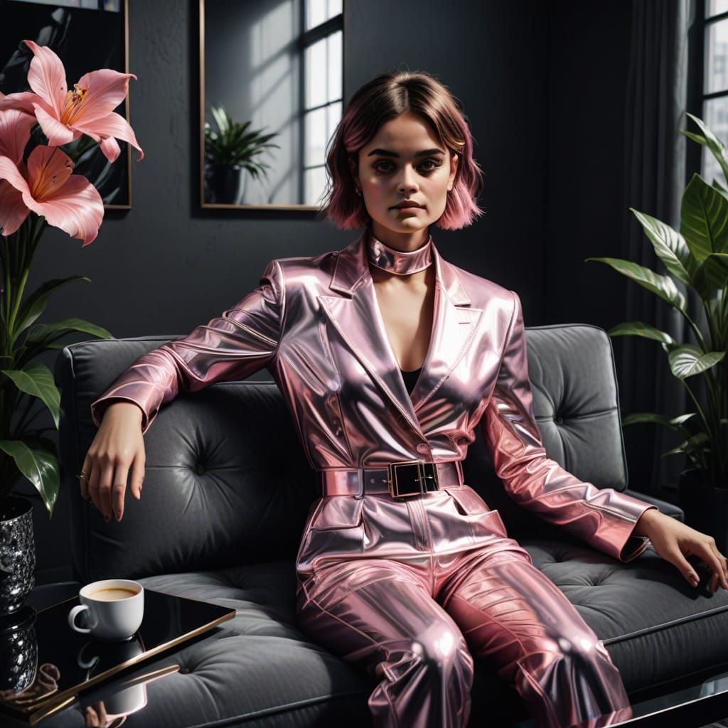Jenna Coleman in Gerhard Richter Style, Vogue-Inspired