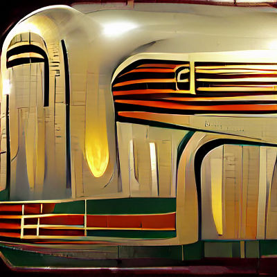 Art Deco Train Design
