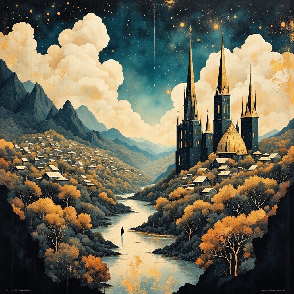 Futuristic Healing Cathedrals: A Surreal Townscape