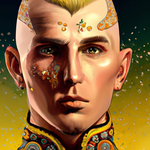 Ukrainian Cossack Portrait in Hyperdetailed Style