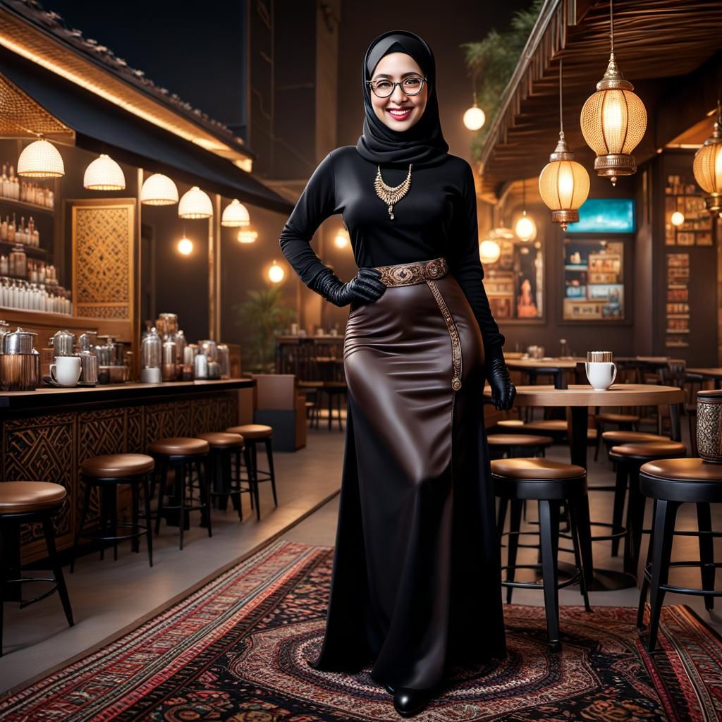 Psychedelic Egyptian Woman Portrait in Hyperrealistic Style