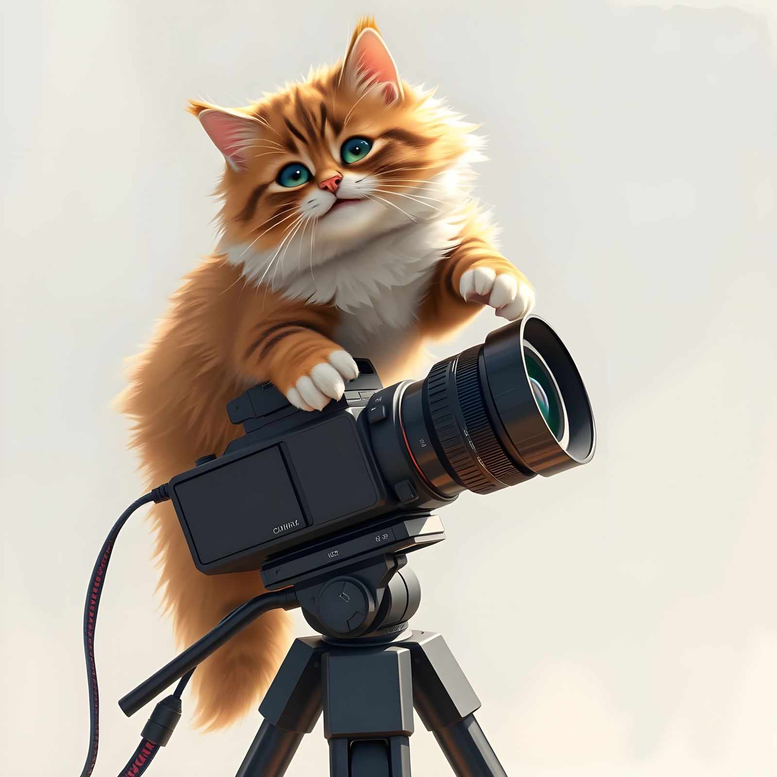 Mischievous Cat Topples Camera in Hilarious Blooper Scene